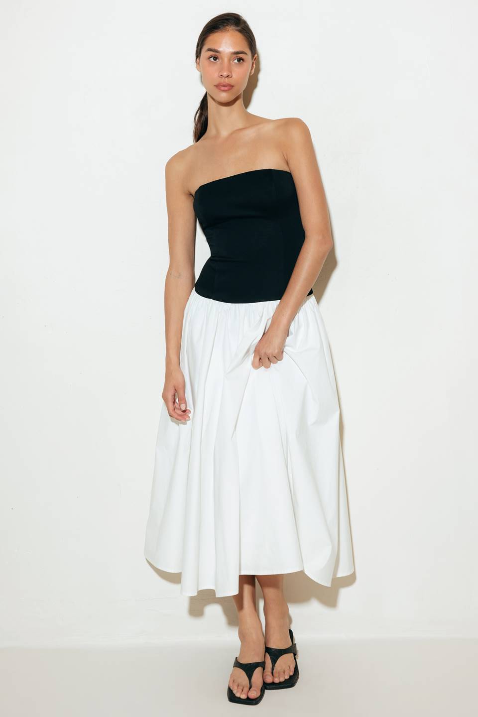 SHIFT STUDIO SOLID MIDI DRESS Flying Tomato